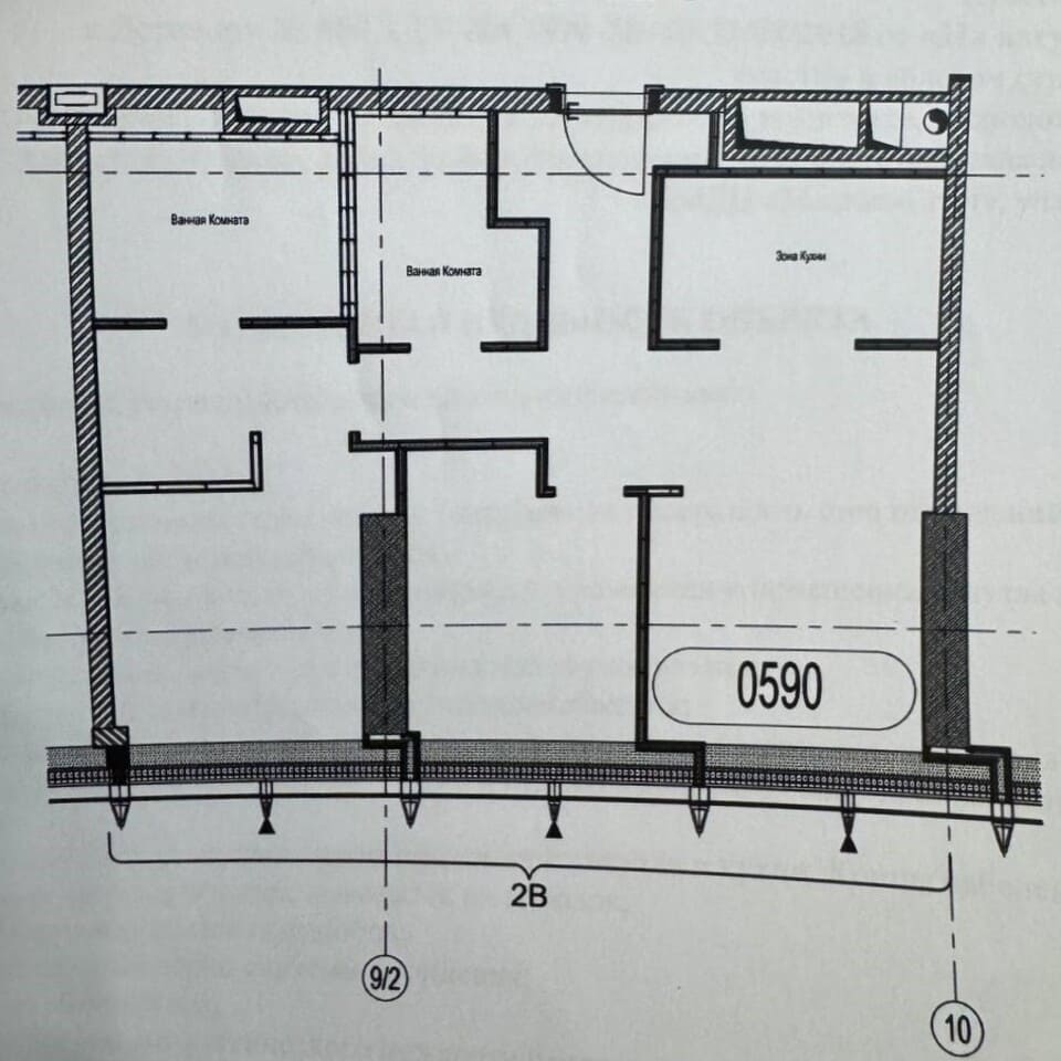 Планировка офиса 88 м²