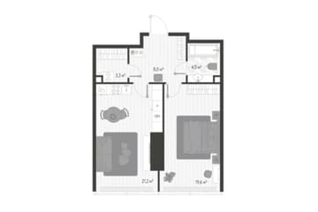 Продажа апартаментов в Москва Сити - Помещение 56 кв.м в башне One Tower