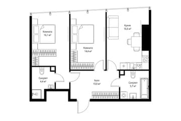 Продажа апартаментов в Москва Сити - Помещение 67 кв.м в башне One Tower