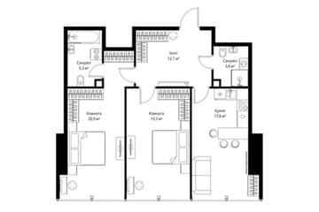 Продажа апартаментов в Москва Сити - Помещение 79 кв.м в башне One Tower